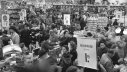 Warenangebot in einem Kaufhaus in Köln, 1953