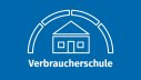 Symbol eines Hauses unter einem Halbkreis über dme Schriftzug Verbraucherschule