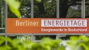 Logo der Berliner Energietage an einer Fensterwand