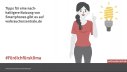Illustration zeigt eine Frau, der bildlich ein Licht aufgeht. Daneben der Text: Tipps für eine nachhaltigere Nutzung von Smartphones gibt es auf verbraucherzentrale.de