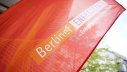 Roter Aufsteller mit der Aufschrift Berliner Energietage