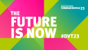 Keyvisual des Deutschen Verbrauchertags 2023 #DVT23. Titel: The Future is now