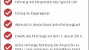 Infografik: Checkliste Vergleich vzbv-Musterfeststellungsklage gegen VW
