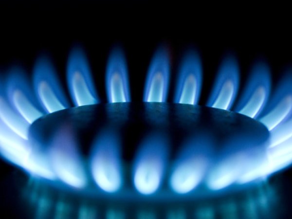 Blaue Flammen am Gasherd