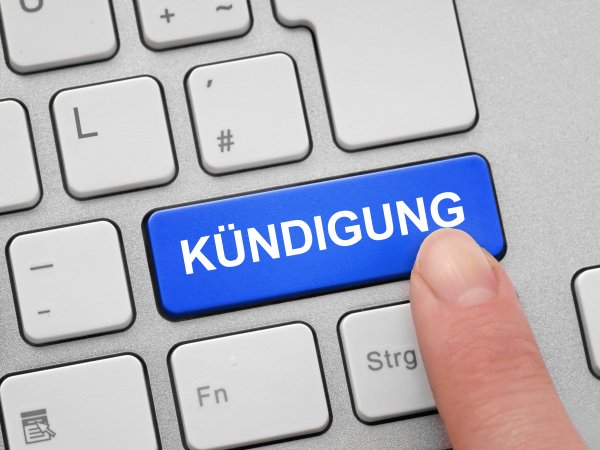Tastatur mit Kündigung