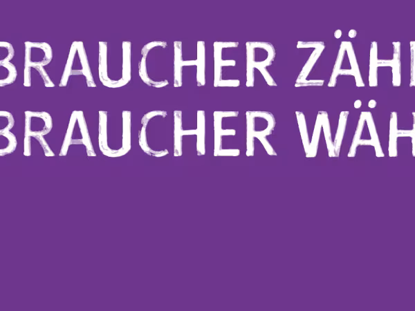 Verbraucher zählen! Verbraucher wählen!