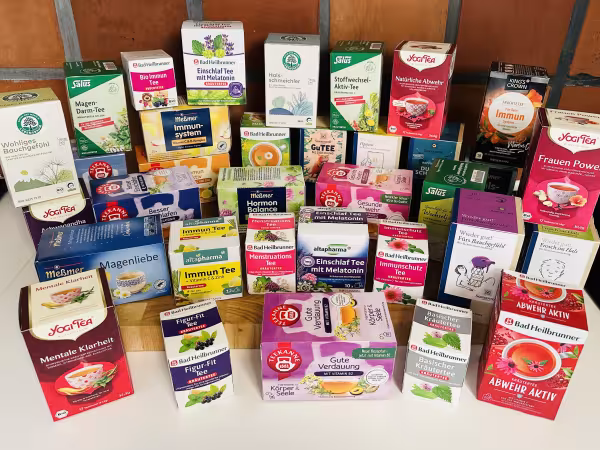 Sammlung unterschiedlicher Teesorten