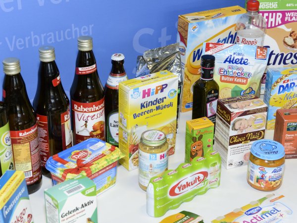 Viele Lebensmittel machen falsche Gesundheitsversprechungen. Quelle: vzbv / Gert Baumbach
