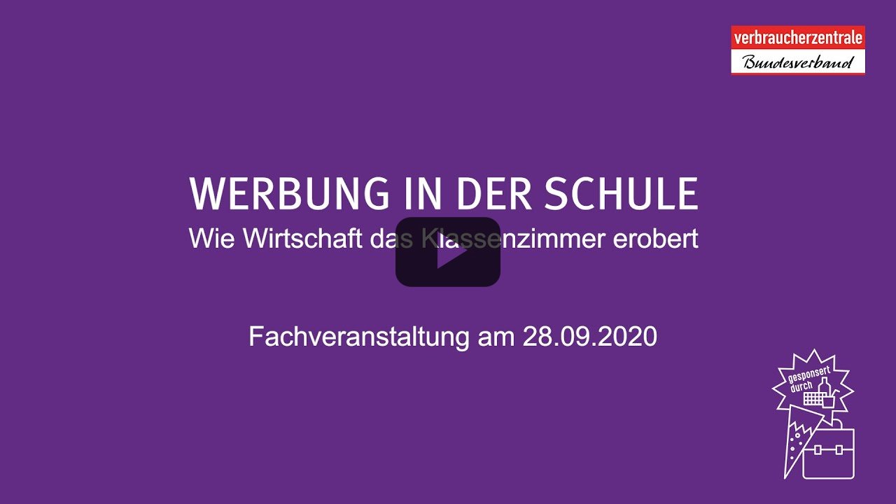Zusammenschitt "Werbung in der Schule" Zusammenschitt "Werbung in der Schule"
