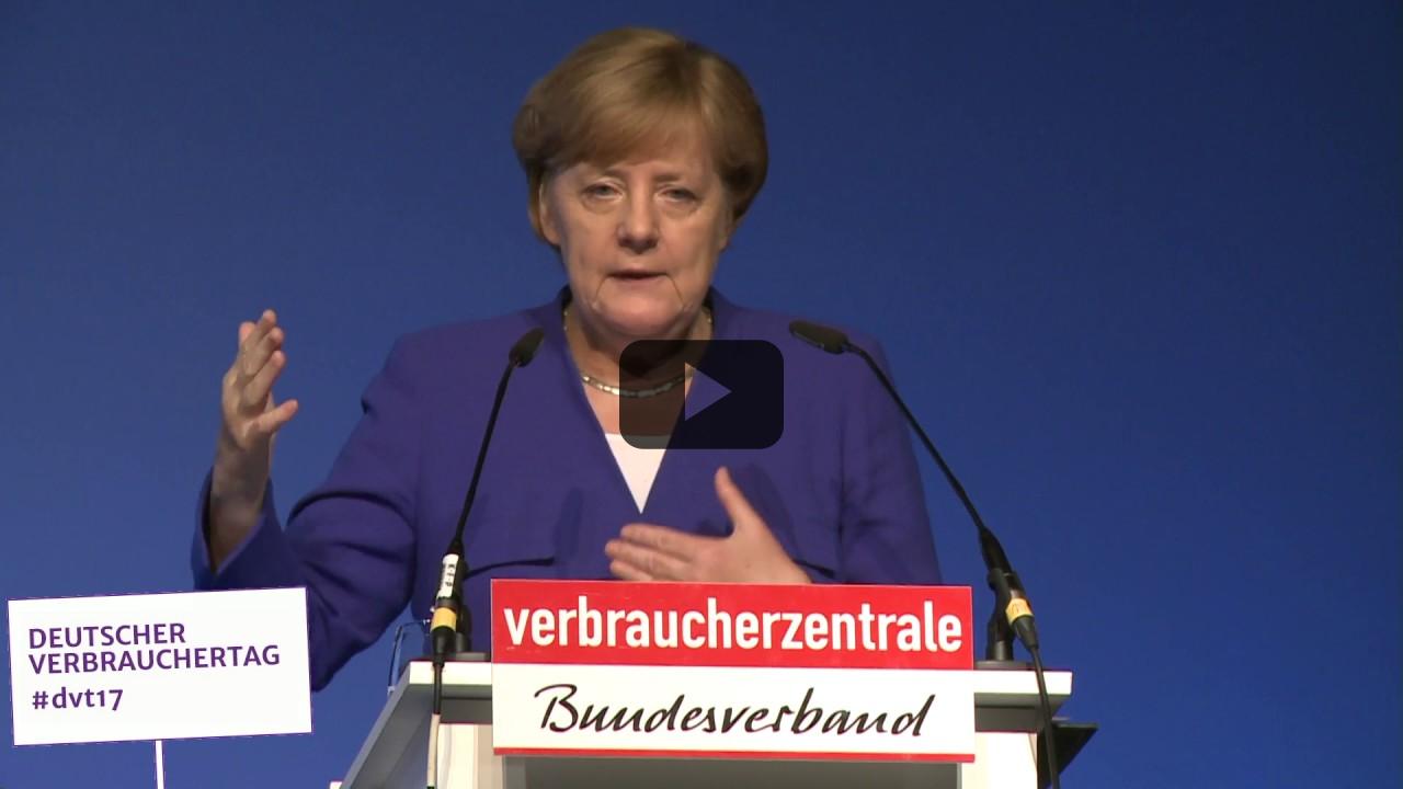 Deutscher Verbrauchertag 2017 - Rede von  Bundeskanzlerin Angela Merkel
