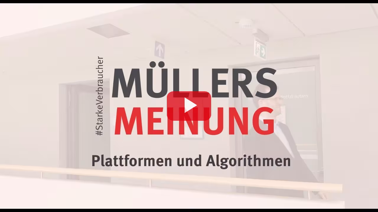 Müllers Meinung - Plattformen und Algorithmen