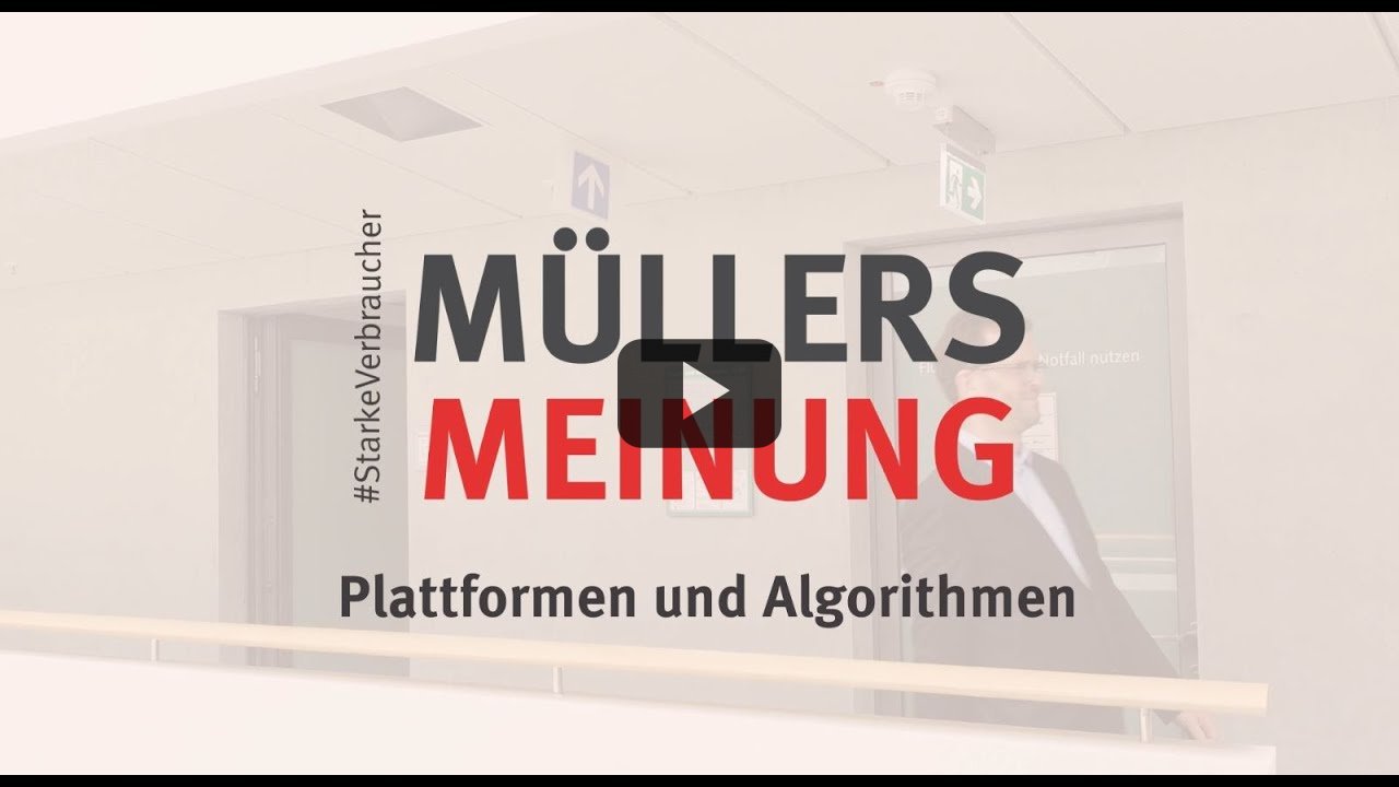 Müllers Meinung - Plattformen und Algorithmen