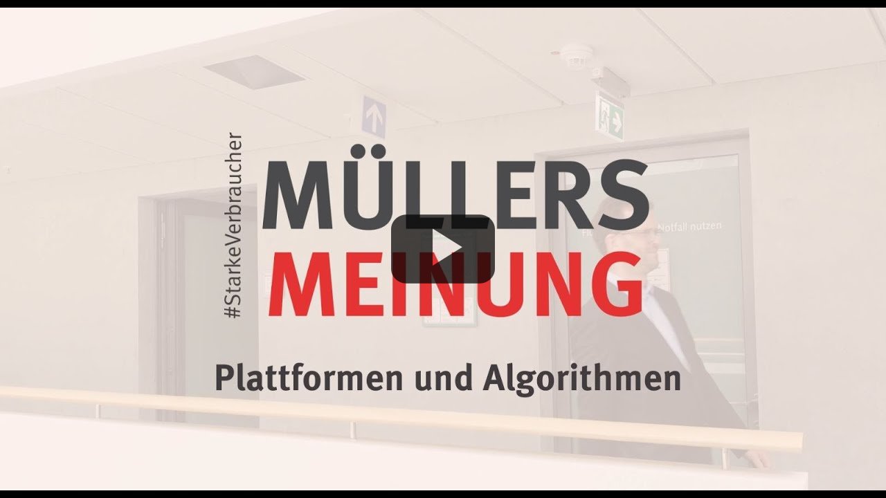 Müllers Meinung - Plattformen und Algorithmen Müllers Meinung - Plattformen und Algorithmen